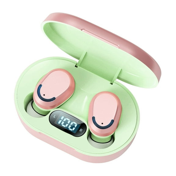 Hmsavn Wireless Earbuds New Wireless Bluetooth Earphones M1 Metal In- Ear With Smart Digital Screen for Workout Running Exercise Gym Electronics