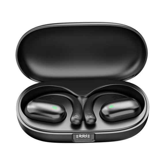 Hmsavn Wireless Earbuds Wireless Bluetooth Headset Conduction Ear-mounted Non-in-ear Digital Display Noise Reduction Sports Style Long Battery Life for Workout Running Exercise Gym Electronics