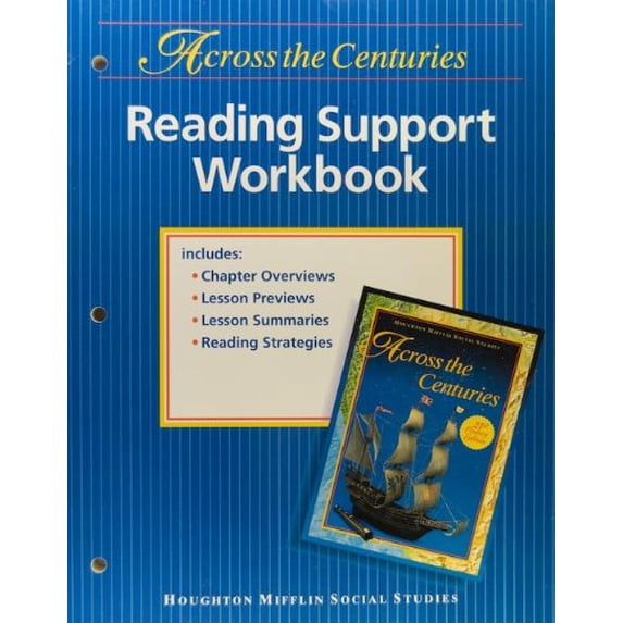 Pre-Owned Across the Centuries; Reading Support Workbook Level 7 (Houghton Mifflin Social Studies) (Paperback) 0395947014 9780395947012