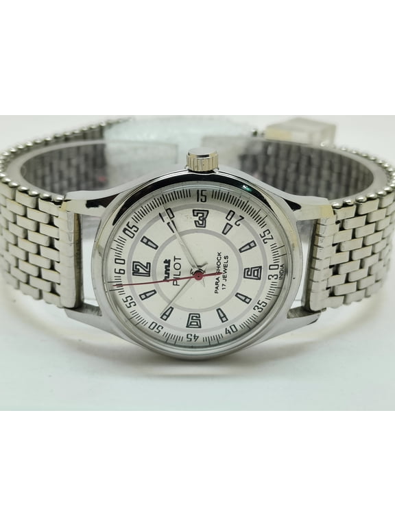 Hmt Pilot Mechanical Hand Winding Vintage Wristwatch For Men