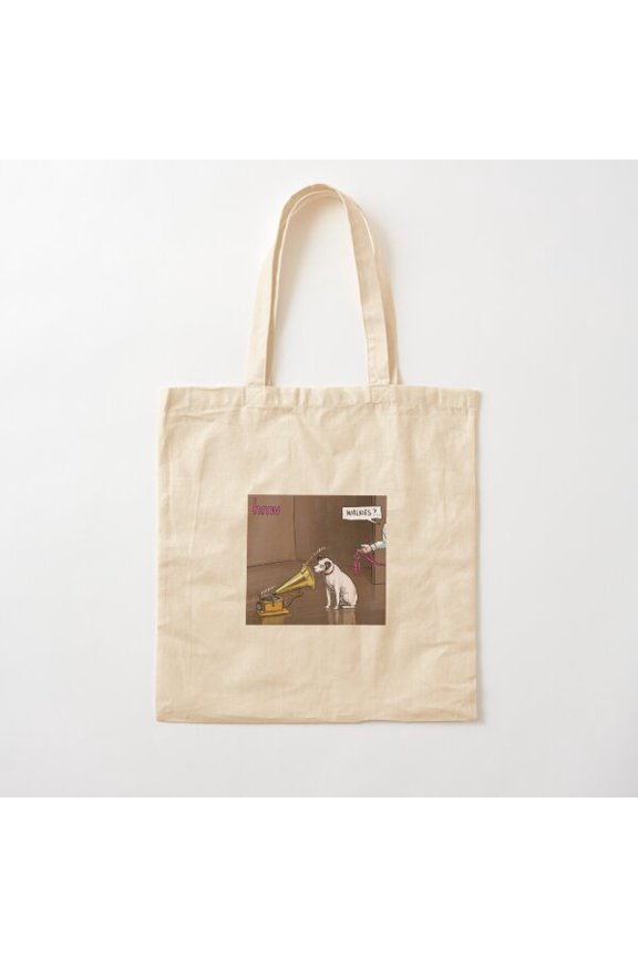 Hmv, His Master S Voice Rca Style 002 Canvas Tote Bags, Reusable Shopping Bag