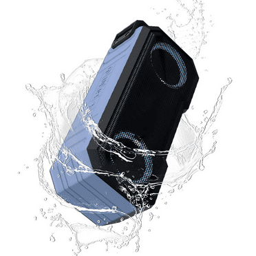 Hmyfdith Wireless Speaker Portable Waterproof With Light Features Compact Design，Blue