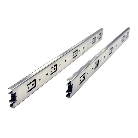 HnF Shop 22-inch Length Heavy Duty 3-Fold Drawer Slide Full Extension Ball Bearing 100 LB per Pair