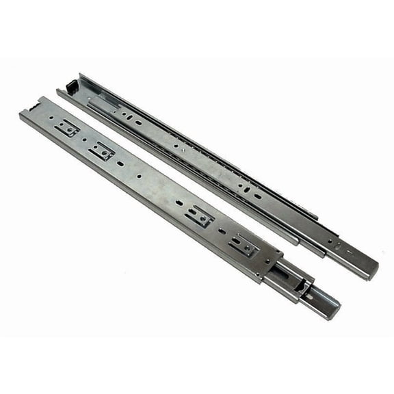 HnF shop 24-inch Length Heavy Duty 3-Folds Drawer Slide Full Extension Ball Bearing 100 LB per Pair