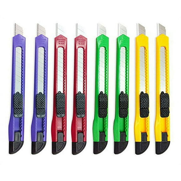 HnF shop 8 pcs per pack mini snap-off cutter box opener, color may vary