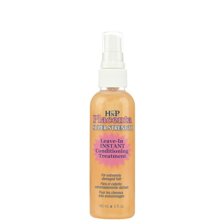 HnP Super Strength Placenta Leave-In Instant Conditioning Treatment Spray, 5 Fl. Oz.