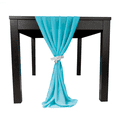 thumbnail image 1 of Hneeds Chiffon Table Runner Baby Blue for Wedding, Birthday Parties, Home Decoration, and Events, Size 10 ft - 120 inches Long, 1 of 6