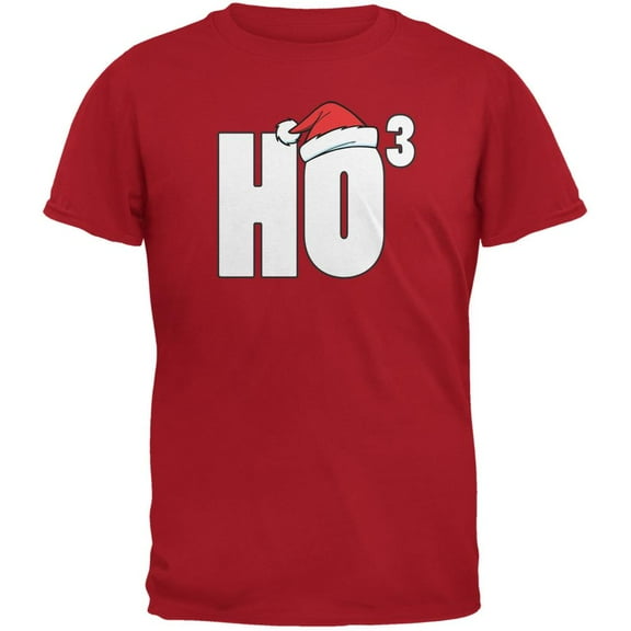 Ho Cubed Red Adult T-Shirt - Small