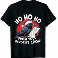 thumbnail image 1 of Ho From Your Favorite Crow Black Short Sleeve T-Shirt for Men and Women, 1 of 4