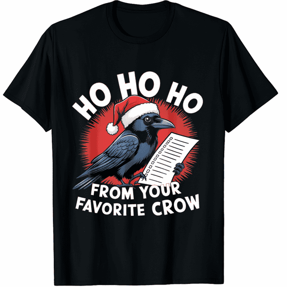 Ho From Your Favorite Crow Black Short Sleeve T-Shirt for Men and Women