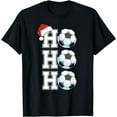 thumbnail image 1 of Ho Ho Ho Boys Christmas Sports Soccer Player Toddler Xmas T-Shirt, 1 of 3