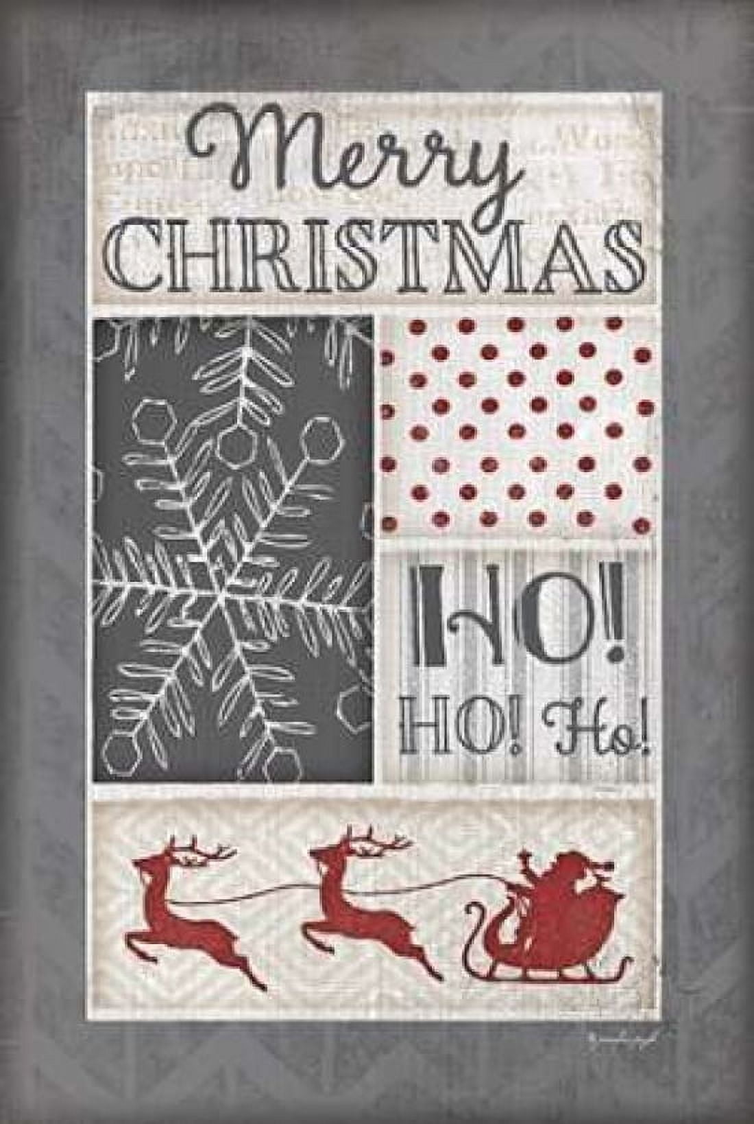 Ho Ho Ho Canvas Art - Jennifer Pugh (12 x 18)