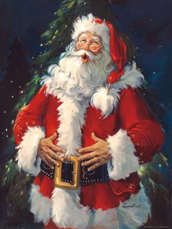 Ho Ho Ho Canvas Art - Susan Comish (18 x 24)