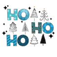 thumbnail image 1 of Ho Ho Ho Christmas Tree Christmas Great Gift Idea Decal Sticker 2 Pack 5 Inch Stickers S11771, 1 of 3
