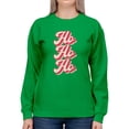 thumbnail image 1 of Ho Ho Ho - Classic Christmas Cheer Women's Sweatshirt, 1 of 4