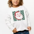 thumbnail image 1 of Ho Ho Ho Glitter Santa - Toddler Graphic Sweatshirt, 1 of 11