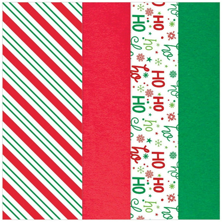 Ho Ho Ho Printed Tissue Paper Mix - Assorted - 20in. x 20in. - 30 Sheets  (180247) 