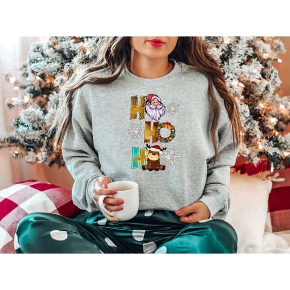 Ho Ho Ho Sweater, Christmas Sweater, Ugly Christmas Sweatshirt