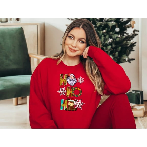 Ho Ho Ho Sweater, Christmas Sweater, Ugly Christmas Sweatshirt