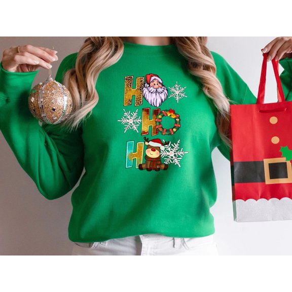 Ho Ho Ho Sweater, Christmas Sweater, Ugly Christmas Sweatshirt