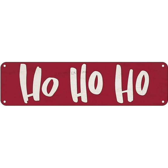 Ho Ho Ho Vintage Signs Retro Tin Signs for Kitchen Home Garden Wall Bar Cafe Decor 4x16 Inch