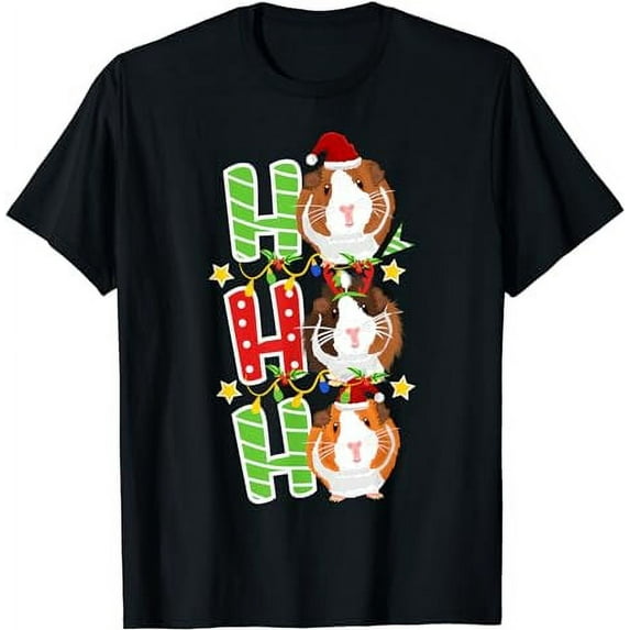 Ho Ho Ho Xmas Cavy Clothes Stuff Gift Christmas Guinea Pig T-Shirt