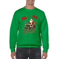 thumbnail image 1 of Ho Ho Ho Y'all - Santa Tractor Xmas Men's Sweatshirt, 1 of 4