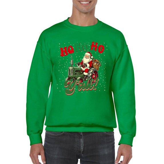 Ho Ho Ho Y'all - Santa Tractor Xmas Men's Sweatshirt