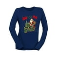 thumbnail image 1 of Ho Ho Ho Y'all - Santa Tractor Xmas Women's Long Sleeve, 1 of 4