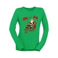 thumbnail image 1 of Ho Ho Ho Y'all - Santa Tractor Xmas Women's Long Sleeve, 1 of 4