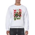 thumbnail image 1 of Ho Ho Ho Y'll - Santa On Tractor Christmas Men's Sweatshirt, 1 of 4