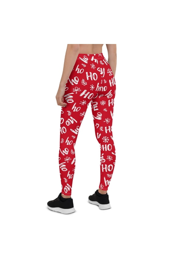 Ho-Ho Holiday Cheer Leggings Size: L for Women | FIERCEPULSE