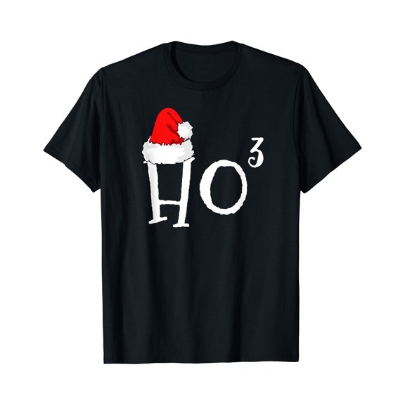 Ho3 Cubed Krismast Ho-Ho-Ho Math Teacher Ho-3 T-Shirt