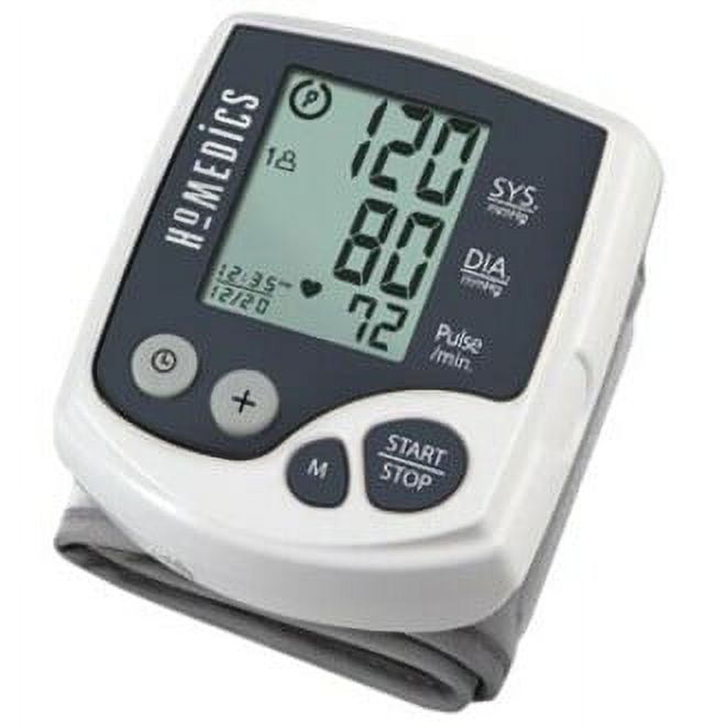 Homedics Upper Arm Blood Pressure Monitor Automatic BP Monitor with Easy One-Touch Operation Stores Up to 120 Readings (60 per USER) Standard