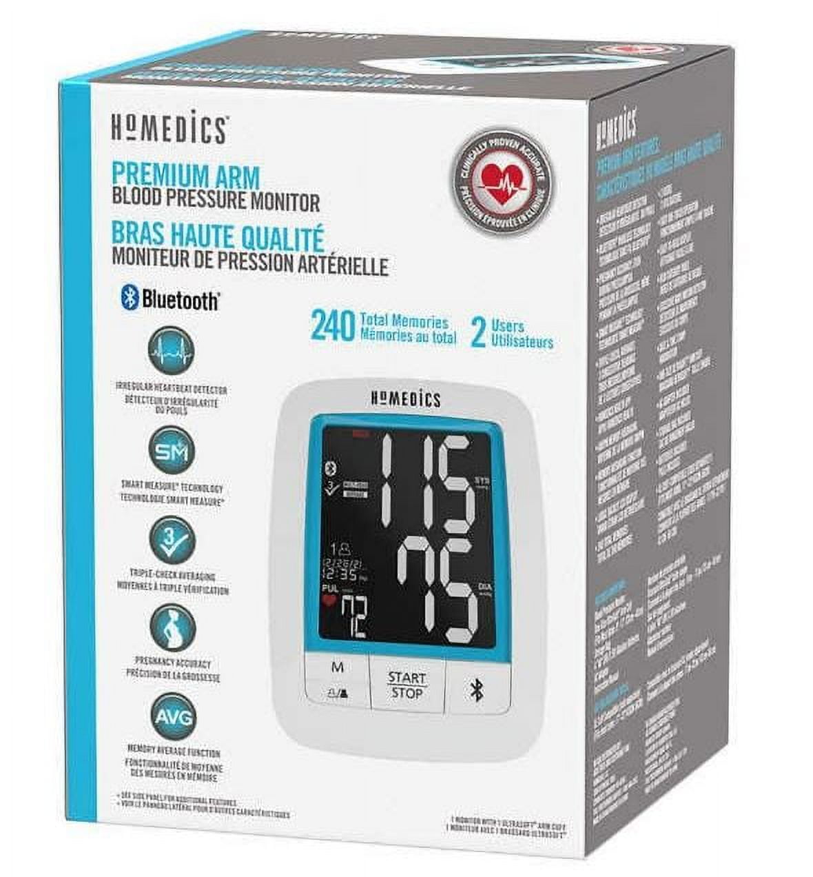 Homedics® Relax+ Upper Arm 900 Series Blood Pressure Monitor for