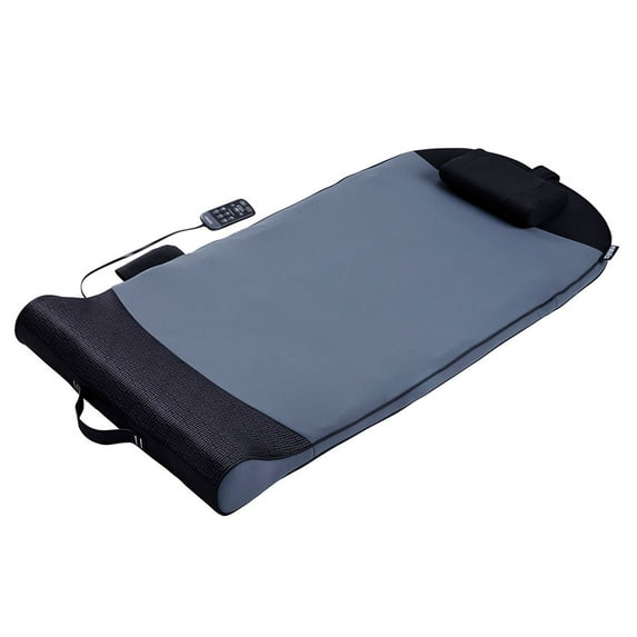 HoMedics Body Flex Back Stretching Mat with Heat, 6 Stretching Programs and 3 Intensity Levels with Removable Memory Foam Pillow, Slip Resistant and Portable for Yoga, Athletes, Home Gym