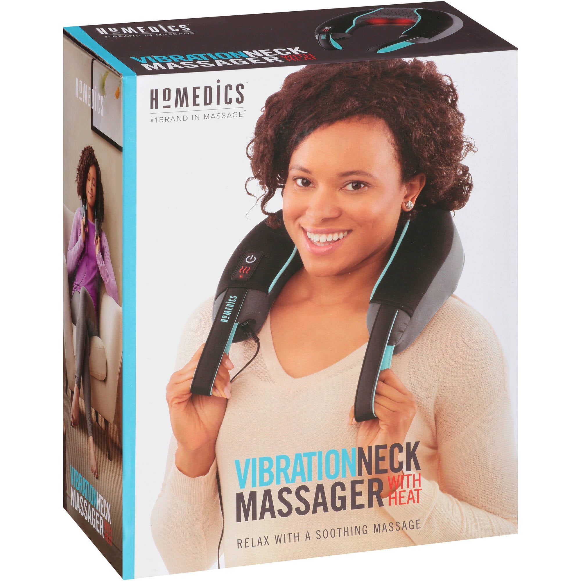 Homedics Vibration Neck Massager with Heat - Deep-Kneading Shiatsu Massage  with Soft Foam, Vibration…See more Homedics Vibration Neck Massager with