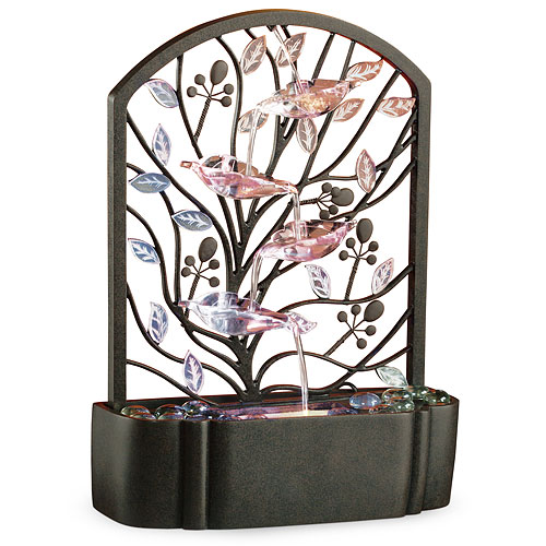 HoMedics EnviraScape Island Gardens Illuminated Relaxation Fountain