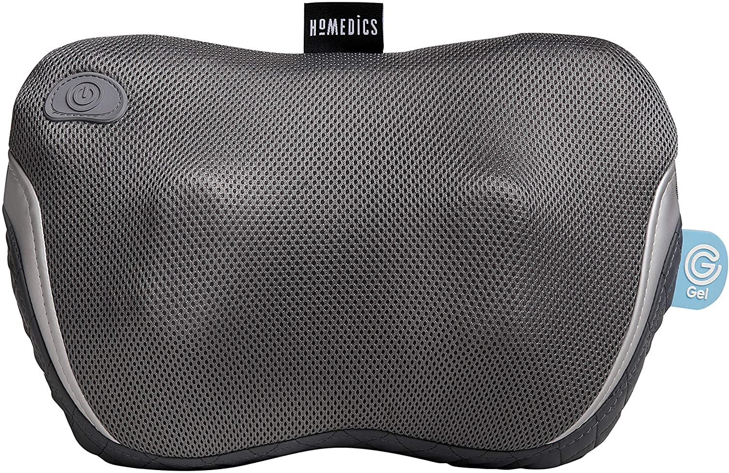 HoMedics  Gentle Touch Gel Cordless Massager with Heat, Deep-Kneading Shiatsu Neck, Back and Shoulder Pillow, Portable Muscle Pain Recovery