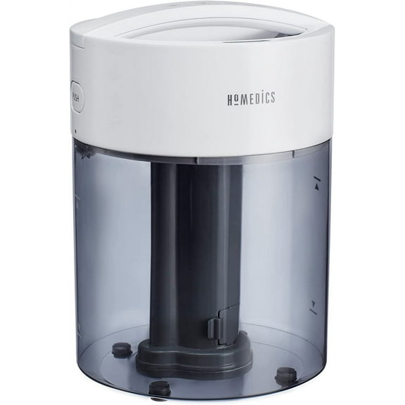 HoMedics Humidifiers for Bedroom, Home, Nursery, Office and Plants. Total Comfort UV-C Ultrasonic Humidifier, Leak Resistant Design, 0.97 Gallon Tank, 35 Hour Run Time, Quiet, Cool