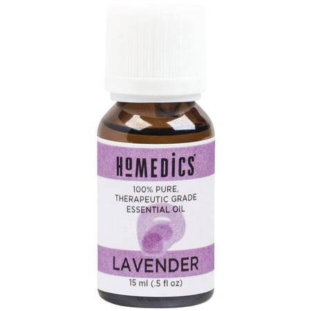 HoMedics Lavender Essential Oil, Calming, Soothing, and Relaxing, 15 ml.
