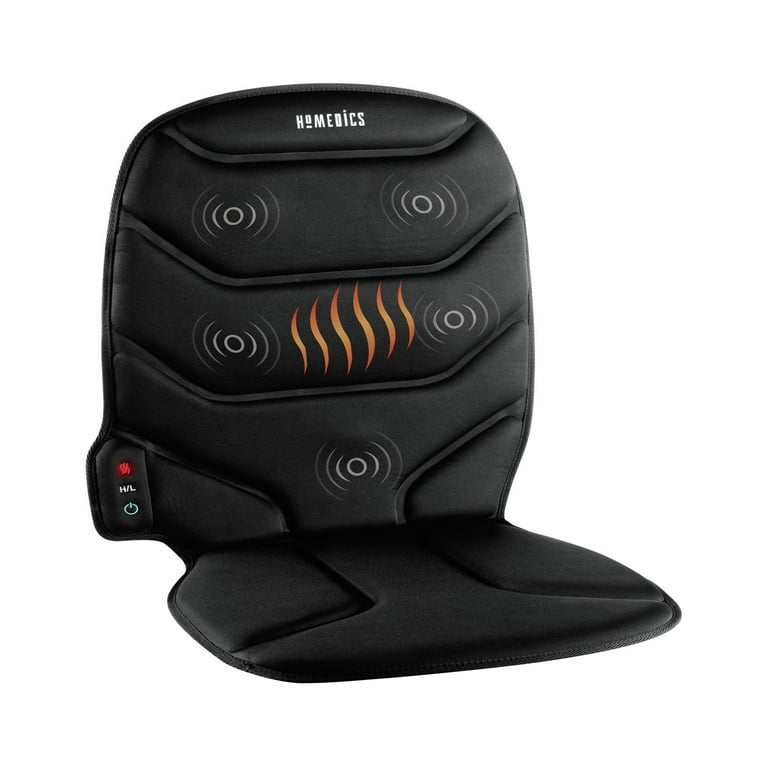 Homedics Portable Back Massage Heated Cushion - Black