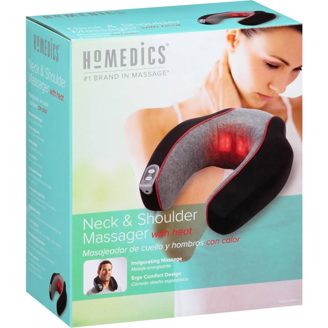 HoMedics Neck And Shoulder Massager With Heat, Comfort Design - Walmart.com