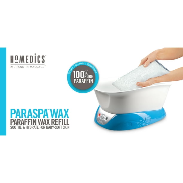 HoMedics Paraspa Wax Paraffin Wax Refill, 2 Lb + 20 Liners
