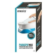 Homedics ParaSpa Paraffin Wax Refill | Two 1-Pound Packages - 100% Pure Paraffin Wax | 16 Oz (Pack of 2)| Unscented, No Dyes | Moisturize & Soften Sensitive Skin