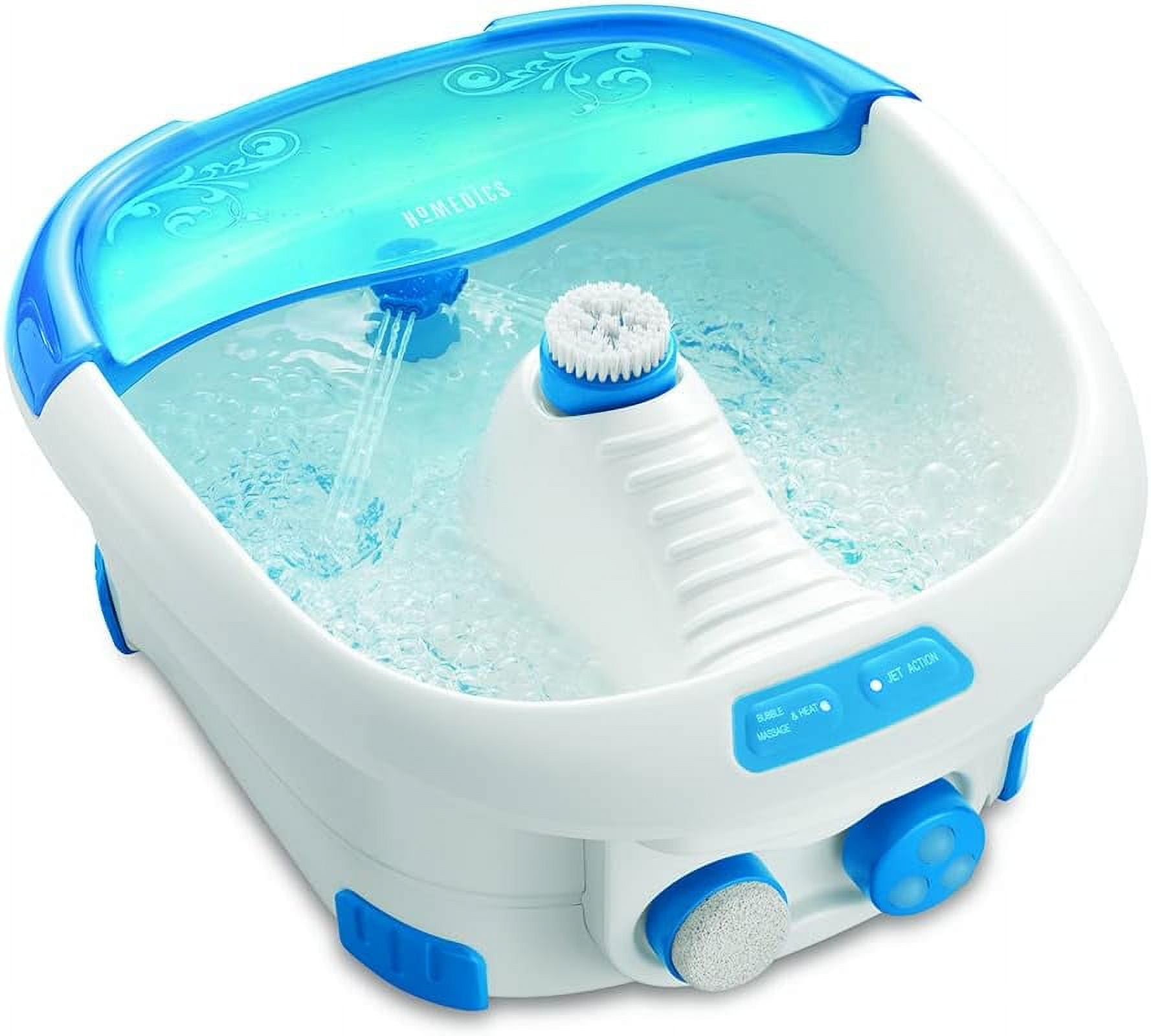HoMedics Pedicure Heated Foot Spa Bubble Foot Massager