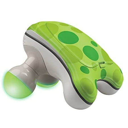 HoMedics Ribbit Mini Hand-Held Vibration Massager with Light Up Feet, Battery Operated Vibration Massage, 4 Massage Nodes, Powered by 3 AAA Batteries (Included), Assorted Colors NOV-45-9CTM