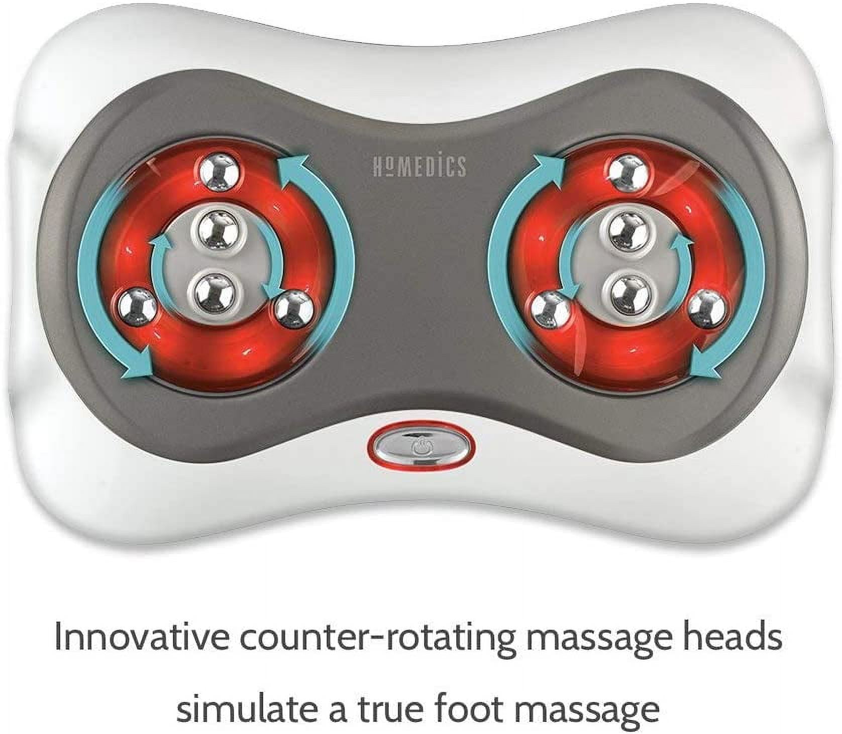 HoMedics Shiatsu Deluxe Foot Massager With Heat, Therapeutic Kneading