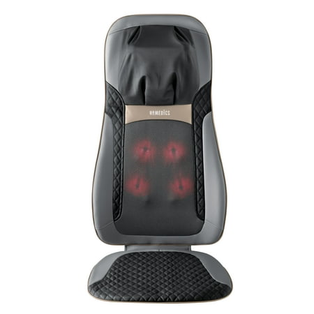Homedics - Shiatsu Elite II Massage Cushion with Heat - Gray/Black