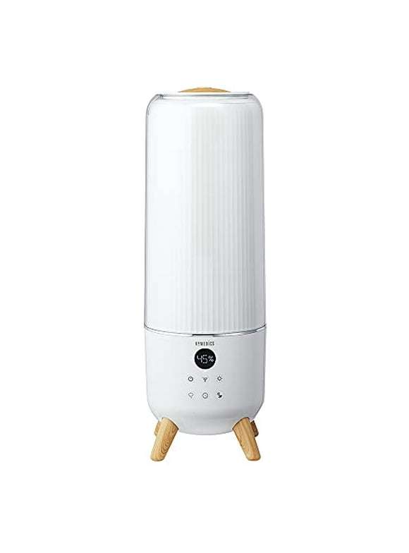 HoMedics Total Comfort Deluxe Ultrasonic Humidifier Top Fill, Large Humidifier for for Bedroom, Plants, Office - Top-Fill 1.47 Gallon White UHE-CMTF91